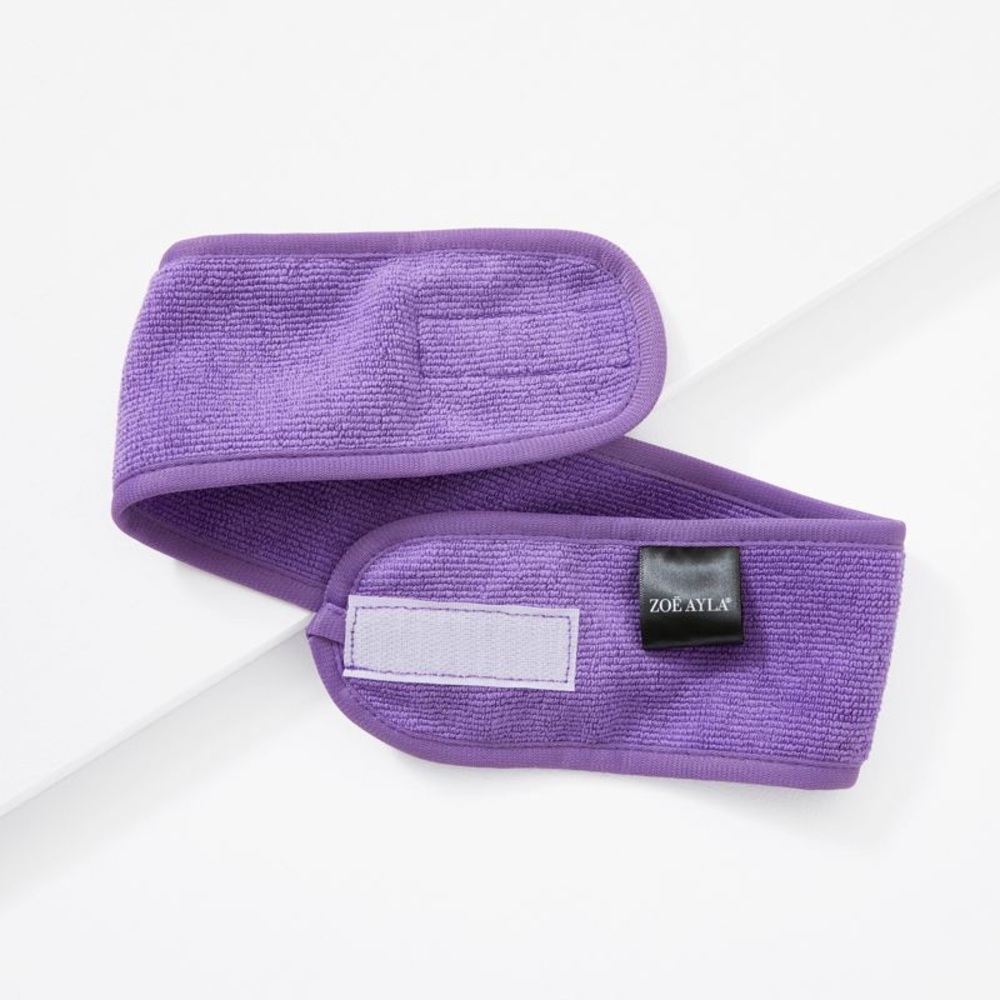 Zoë Ayla® Eco Friendly spa Headband in purple Msrp $15 - Picture 1 of 4
